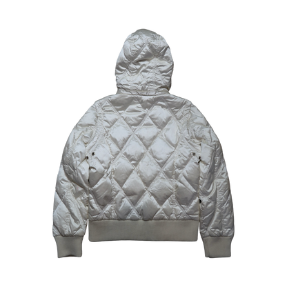 FUR LINED HOOD PUFFER - M