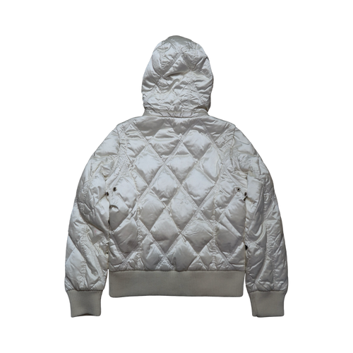 FUR LINED HOOD PUFFER - M