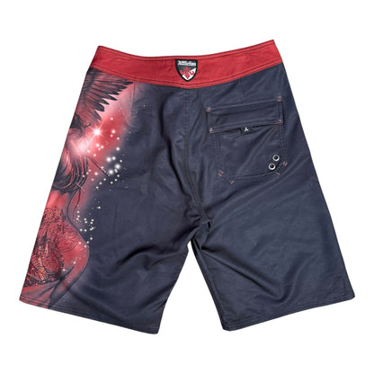 AFFLICTION RED BOARD SHORT - 31x11”