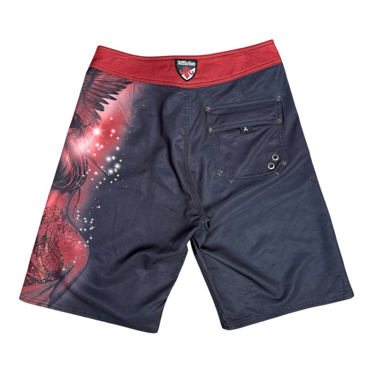 AFFLICTION RED BOARD SHORT - 31x11”