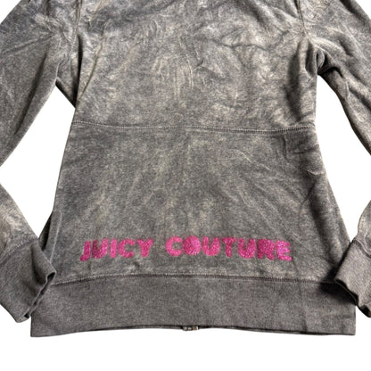 JUICY COUTURE GREY ZIPUP - M