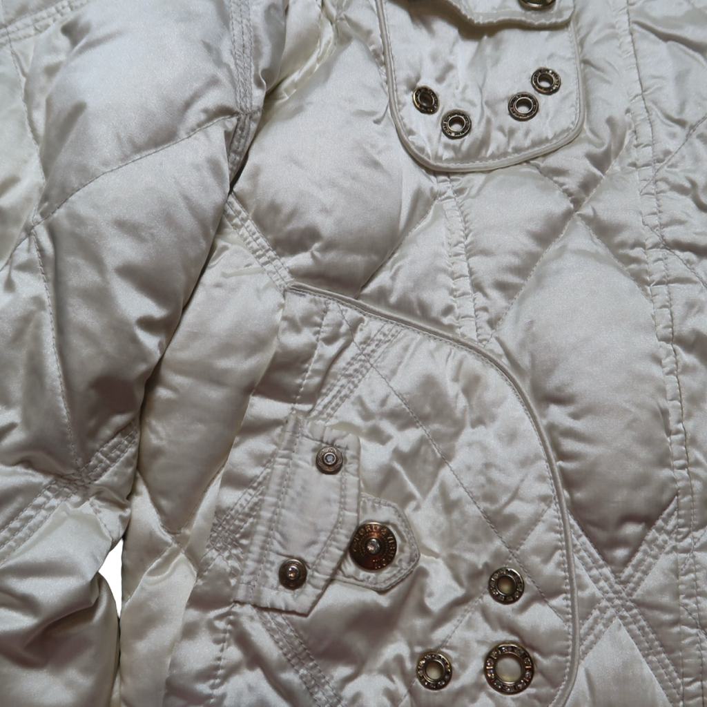 FUR LINED HOOD PUFFER - M