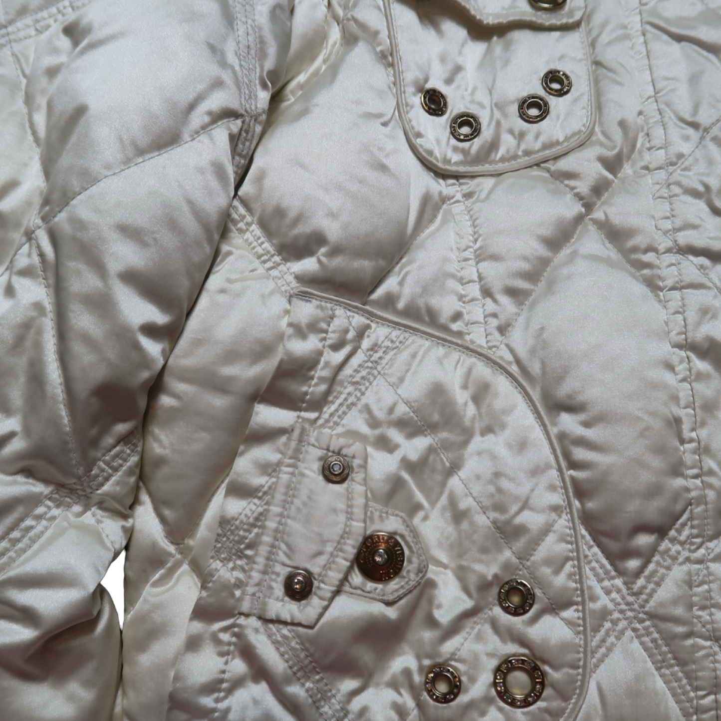 FUR LINED HOOD PUFFER - M