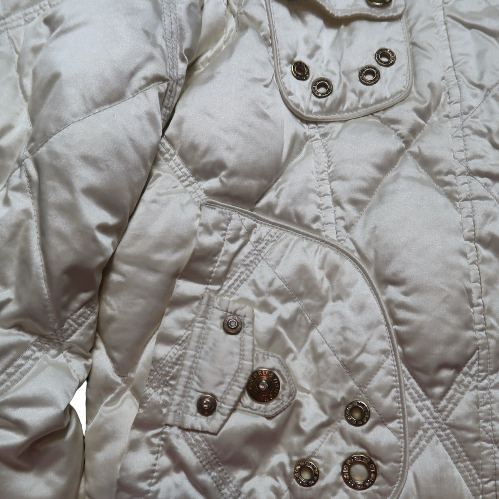 FUR LINED HOOD PUFFER - M