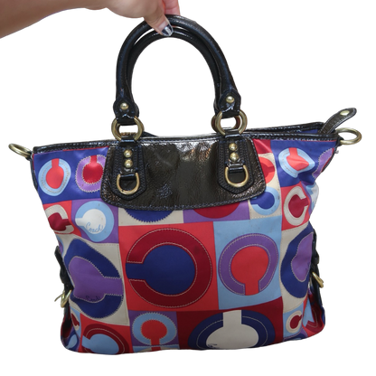 RED & BLUE COACH BAG