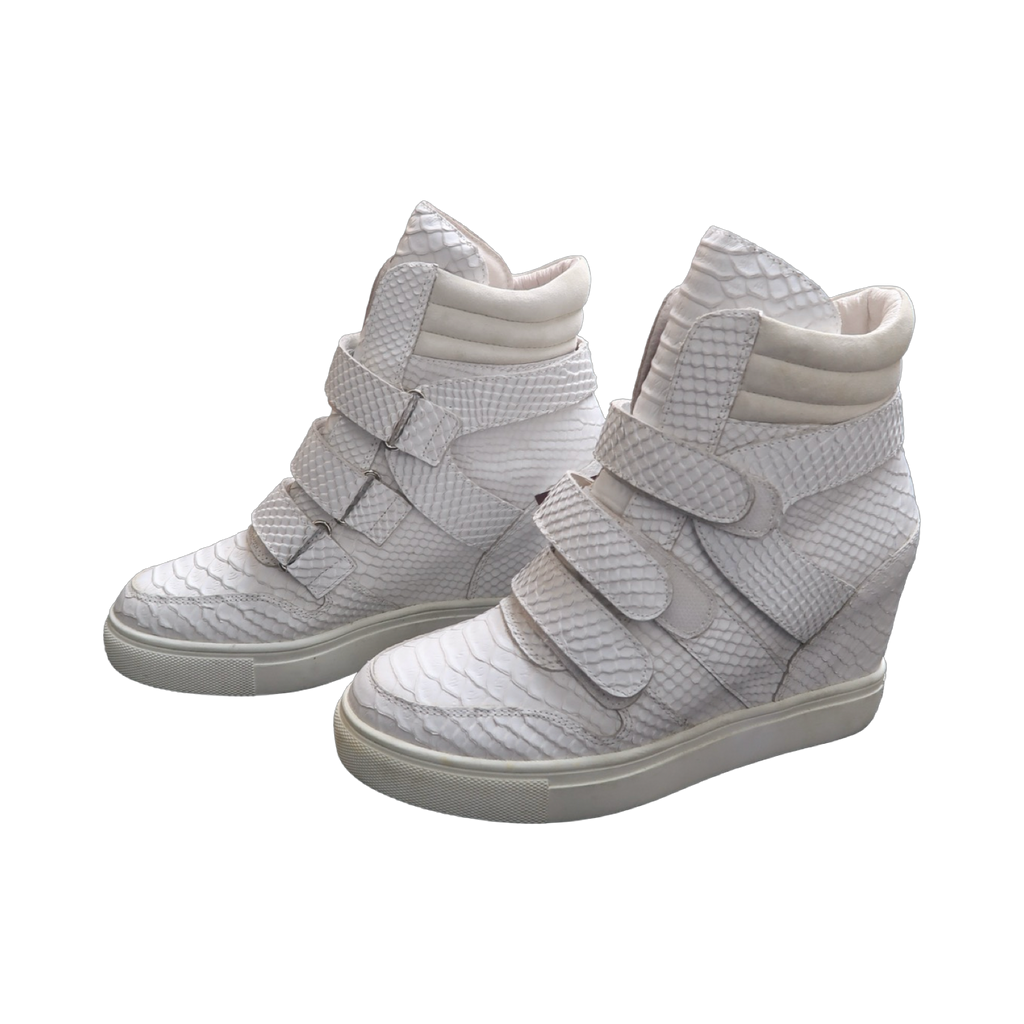 SNAKE SKIN WEDGE SNEAKER - EU39