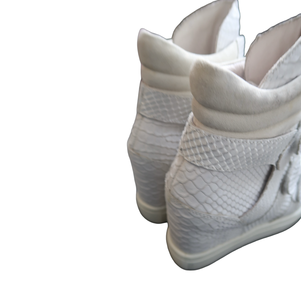 SNAKE SKIN WEDGE SNEAKER - EU39