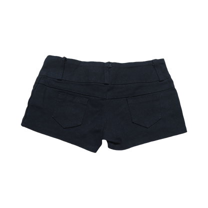 BLACK STUDD MINI SHORT - XS