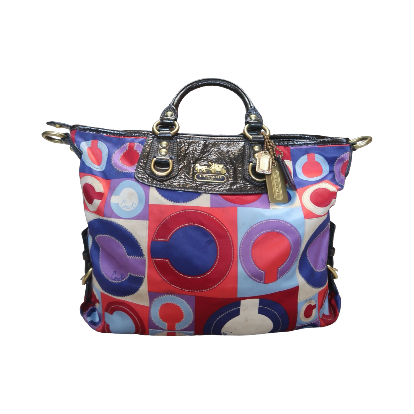 RED & BLUE COACH BAG