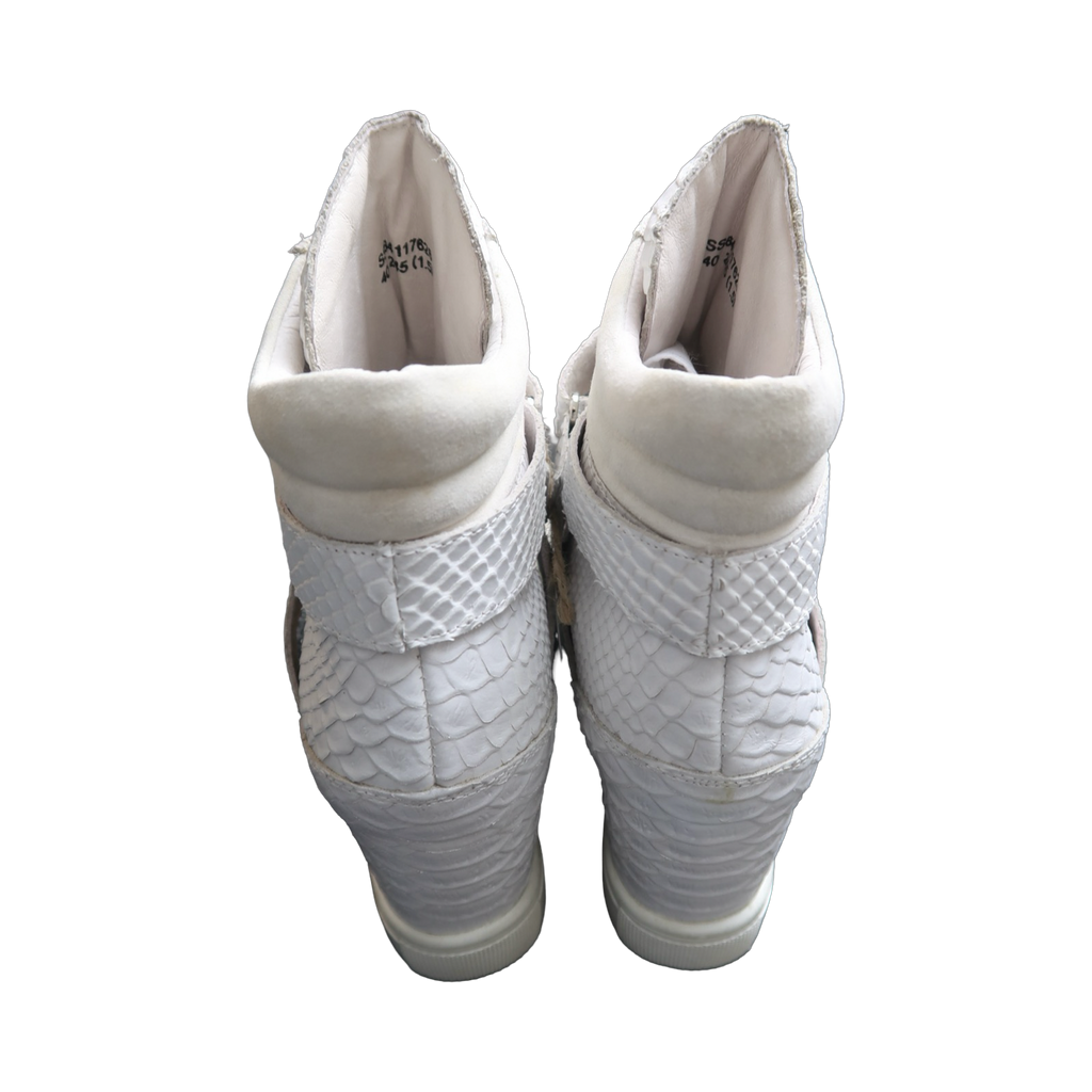 SNAKE SKIN WEDGE SNEAKER - EU39