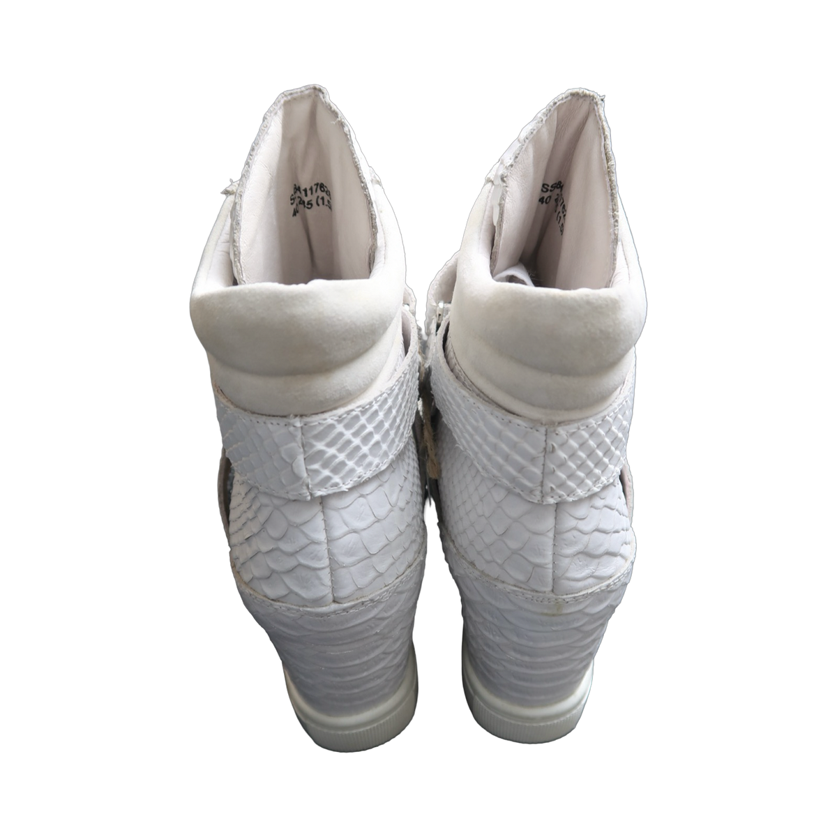 SNAKE SKIN WEDGE SNEAKER - EU39