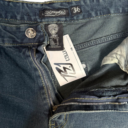 ED HARDY VINTAGE JORTS - 36x14”
