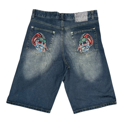 ED HARDY VINTAGE JORTS - 36x14”