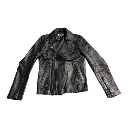 KOYO VINTAGE BLACK LEATHER JACKET - S