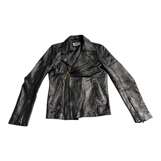 KOYO VINTAGE BLACK LEATHER JACKET - S