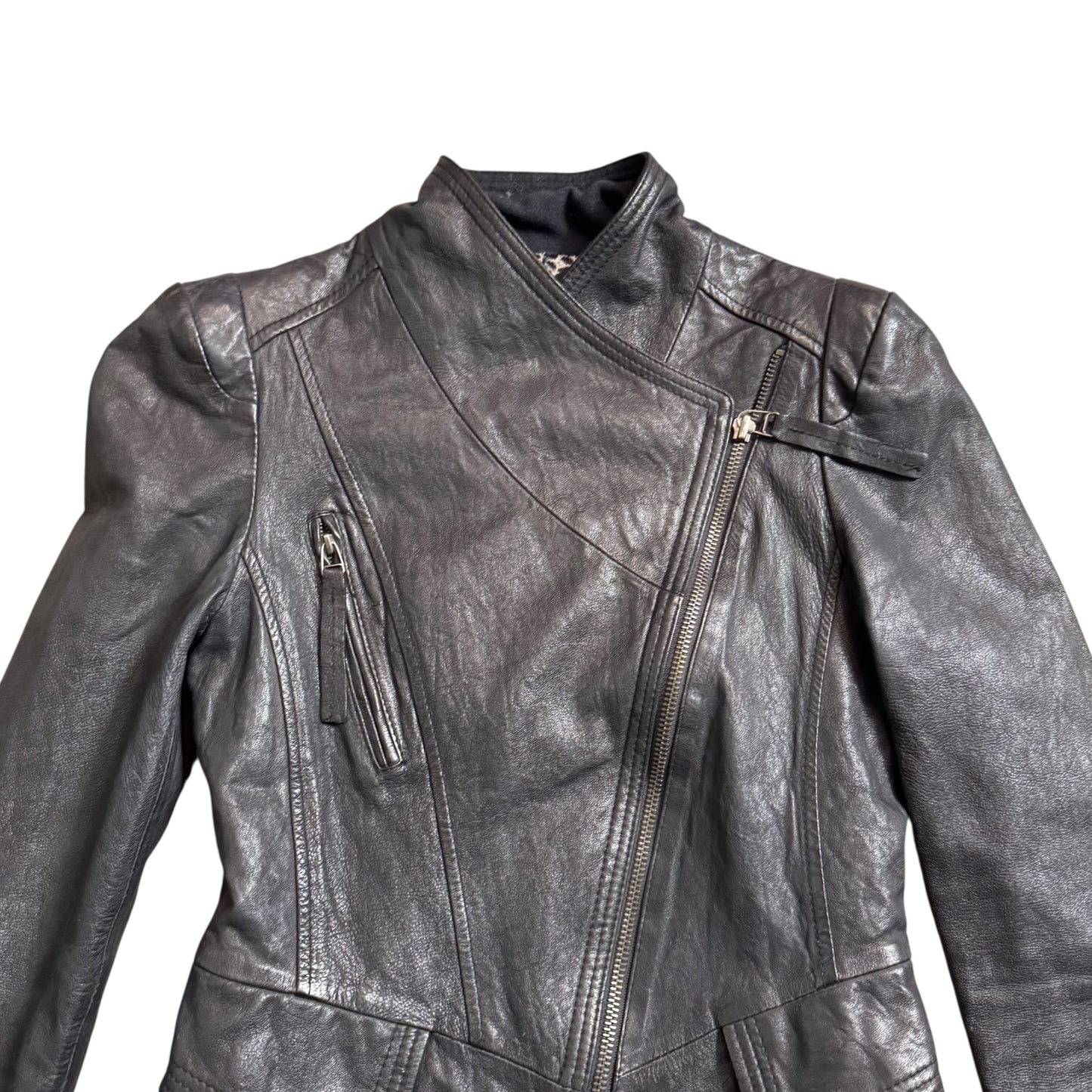 VINTAGE LEATHER JACKET - XS