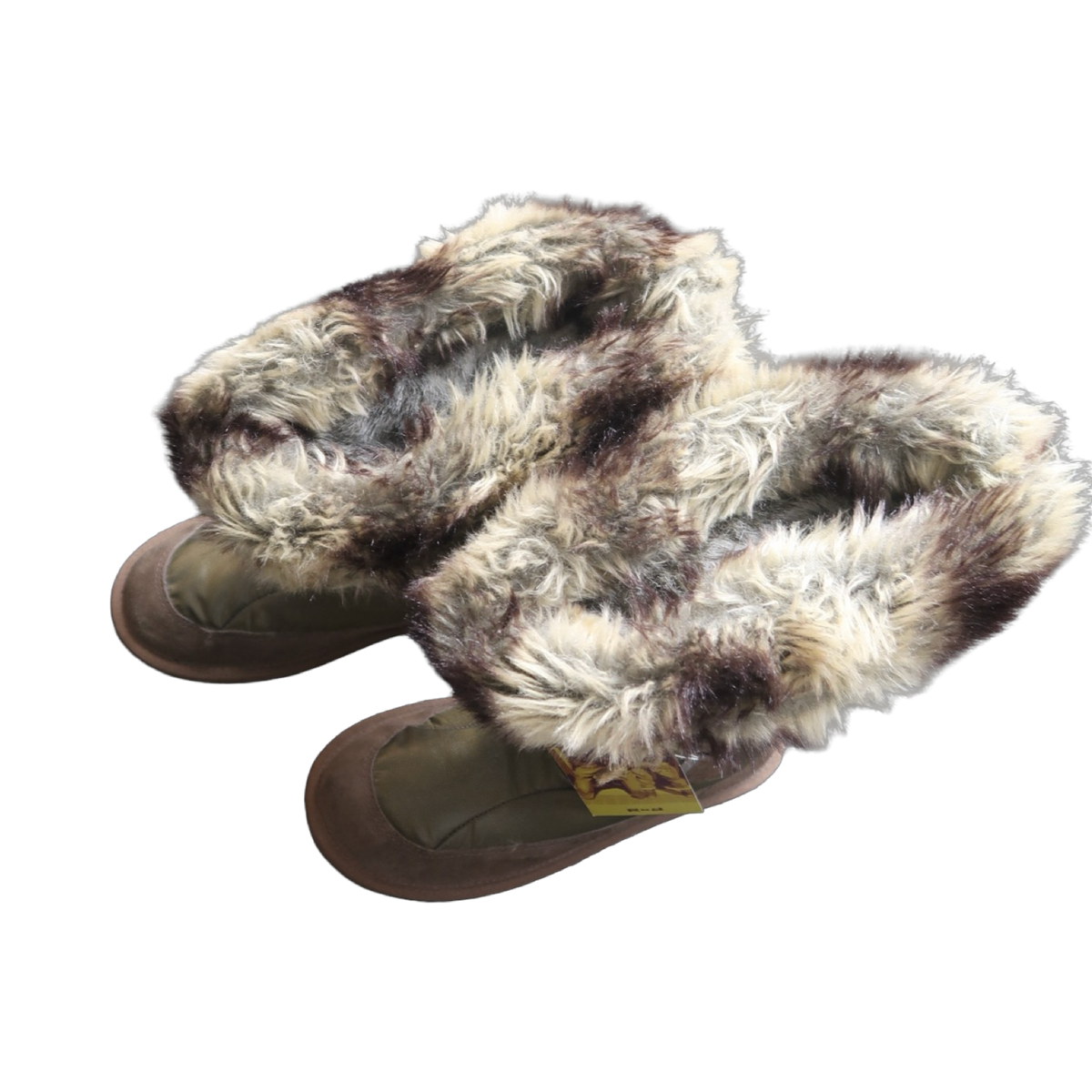 BROWN FUR BOOTS - EU37