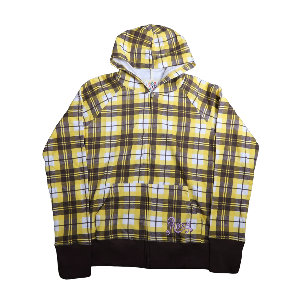 ROXY PLAID ZIPUP - S