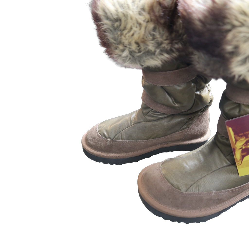 BROWN FUR BOOTS - EU37
