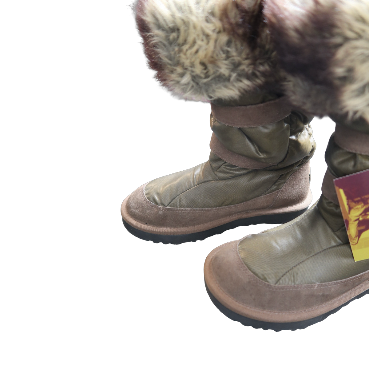 BROWN FUR BOOTS - EU37