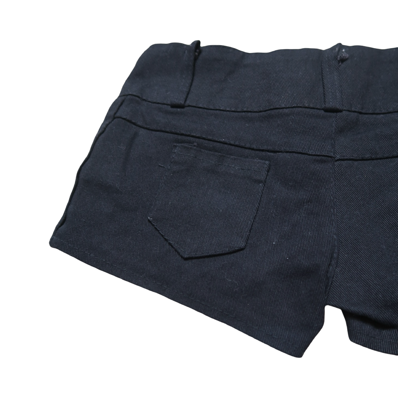 BLACK STUDD MINI SHORT - XS