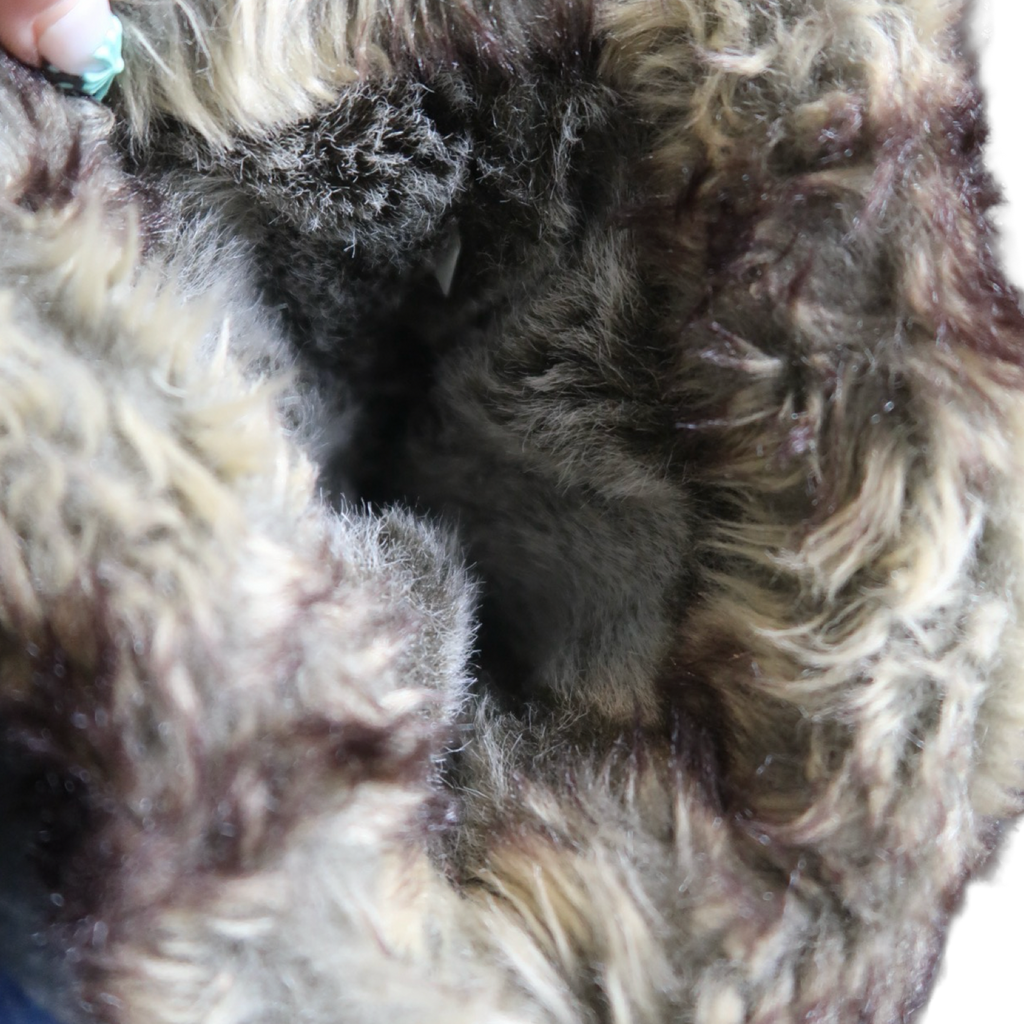 BROWN FUR BOOTS - EU37