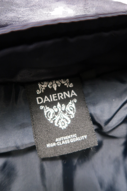 DAIERNA NAVY & GOLD FUR JACKET - S