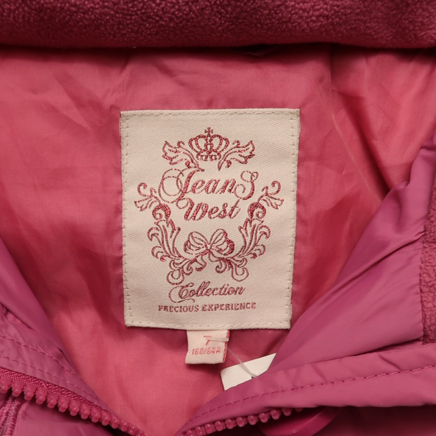 JEANS WEST PINK FUR JACKET - S