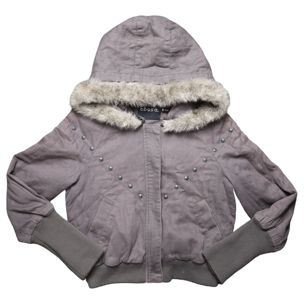 EBASE GREY FUR JACKET - S