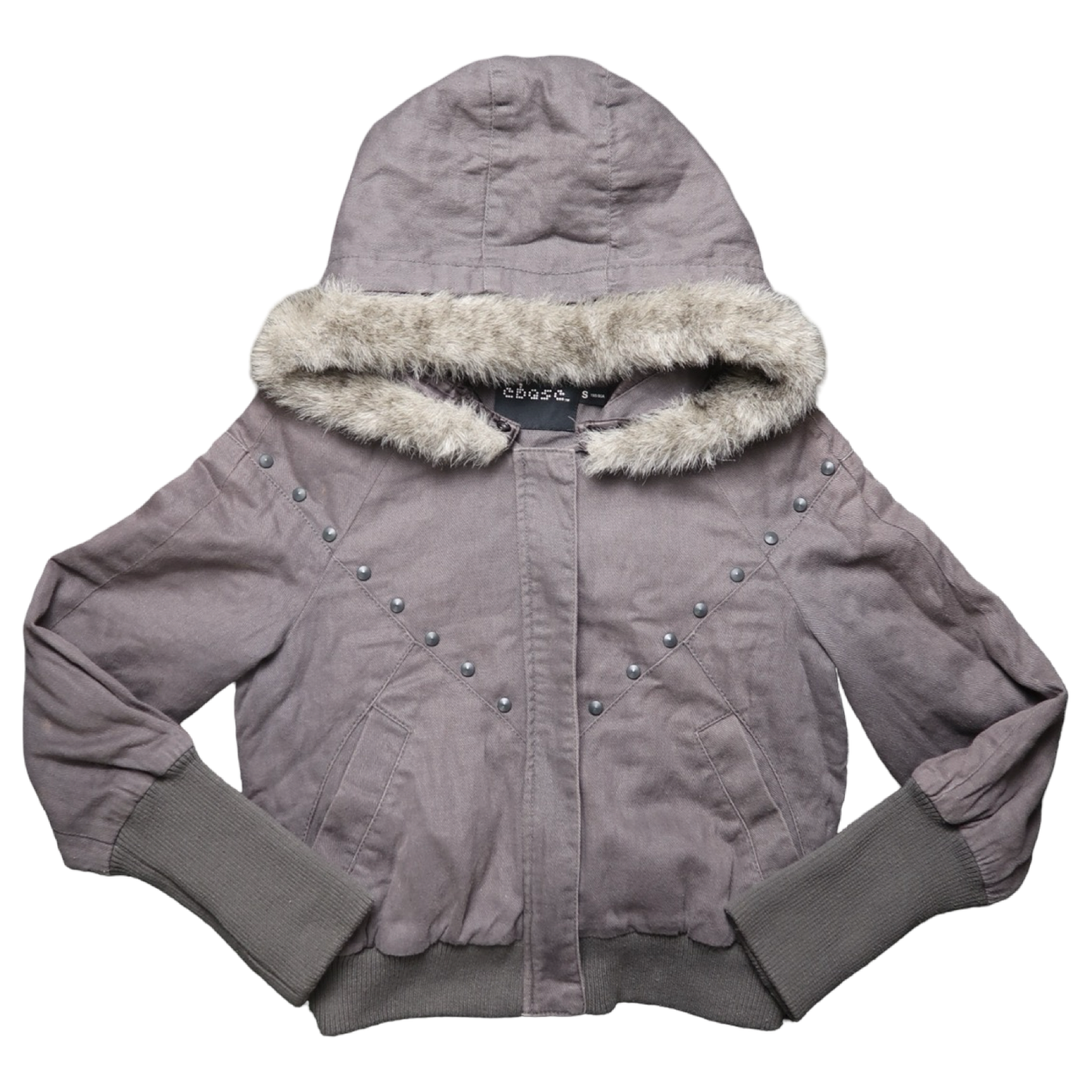 EBASE GREY FUR JACKET - S
