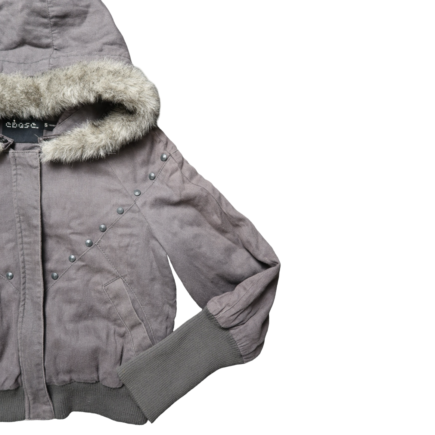 EBASE GREY FUR JACKET - S