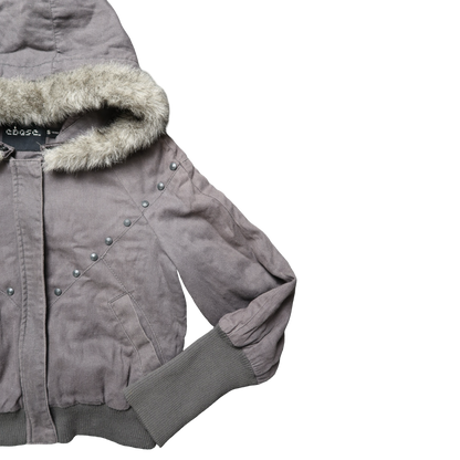 EBASE GREY FUR JACKET - S
