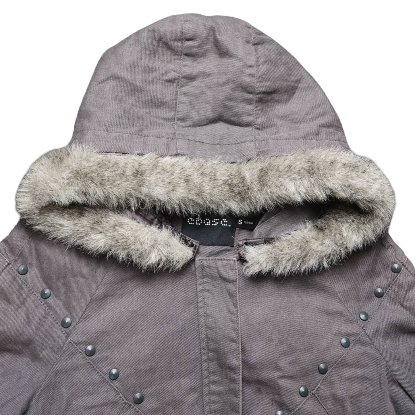 EBASE GREY FUR JACKET - S