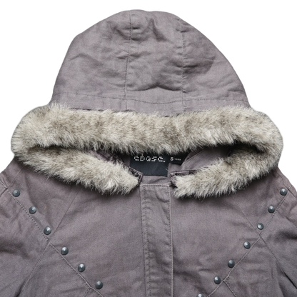 EBASE GREY FUR JACKET - S