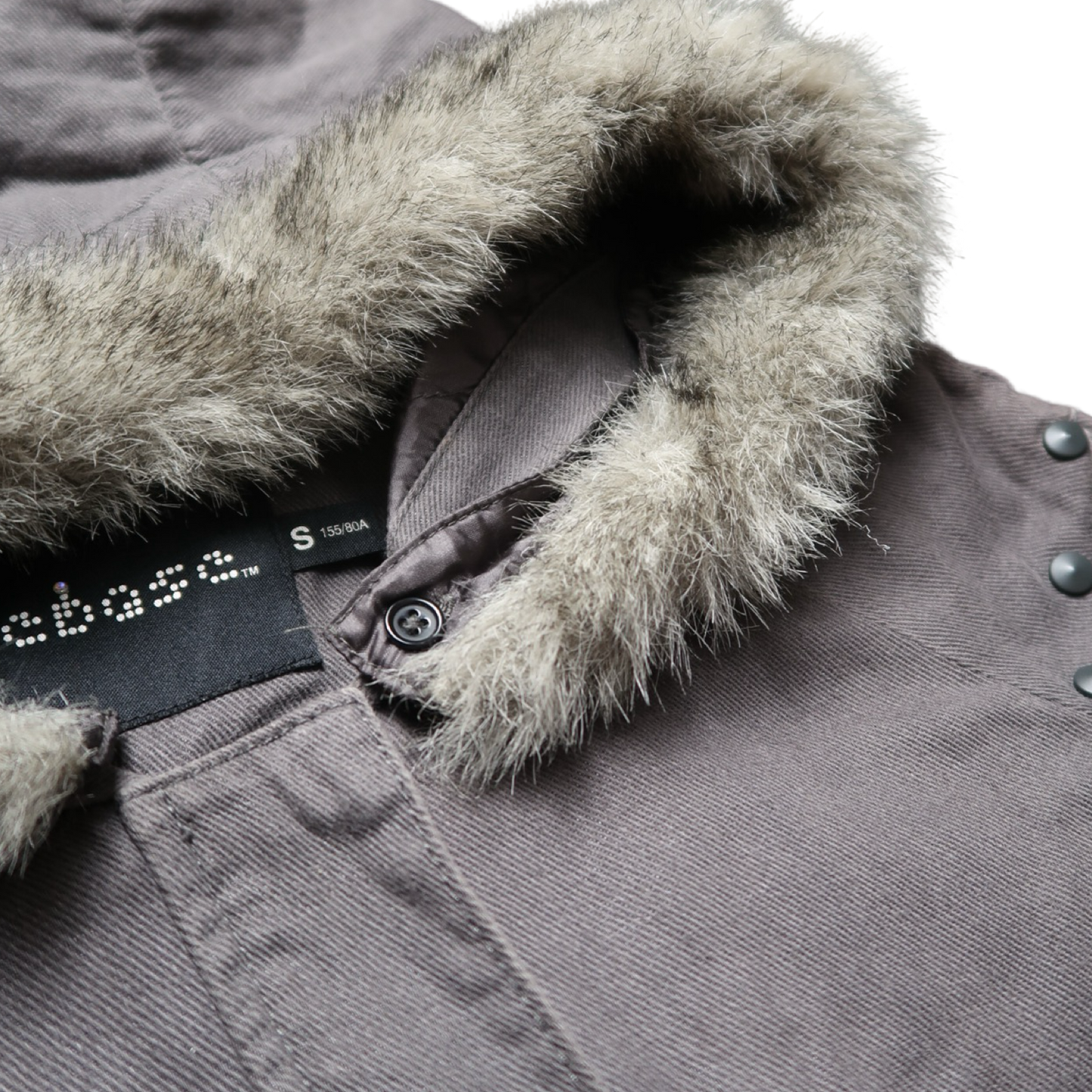 EBASE GREY FUR JACKET - S