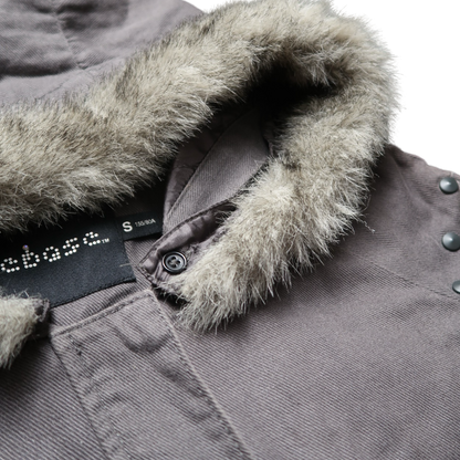 EBASE GREY FUR JACKET - S