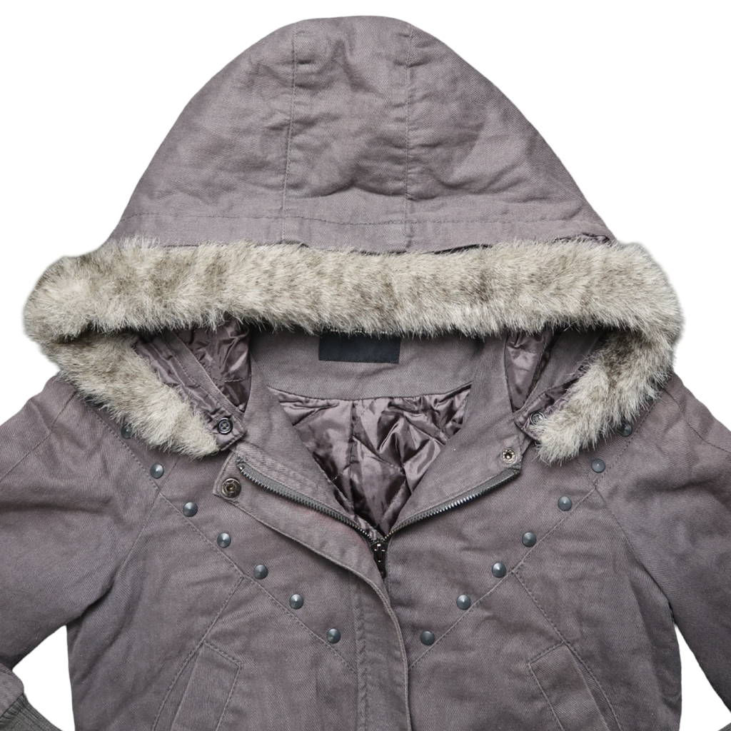 EBASE GREY FUR JACKET - S
