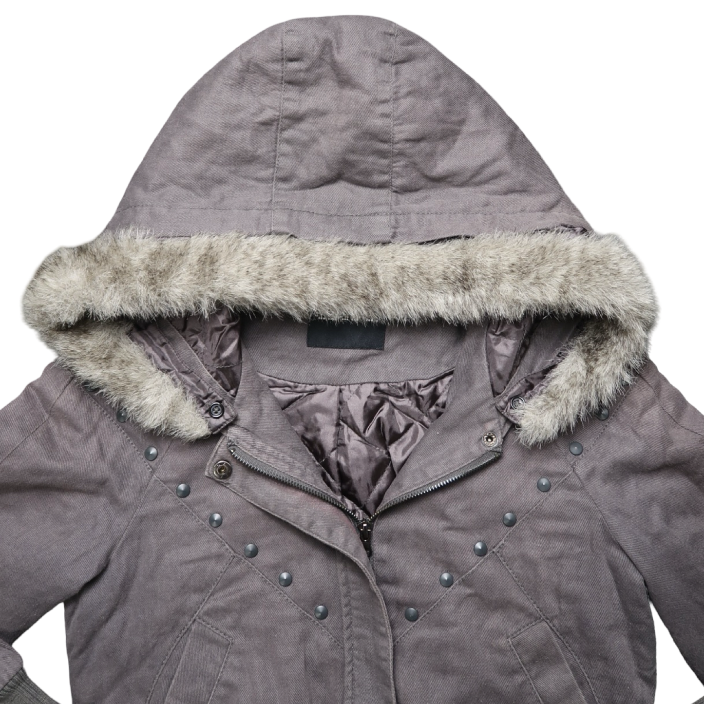 EBASE GREY FUR JACKET - S