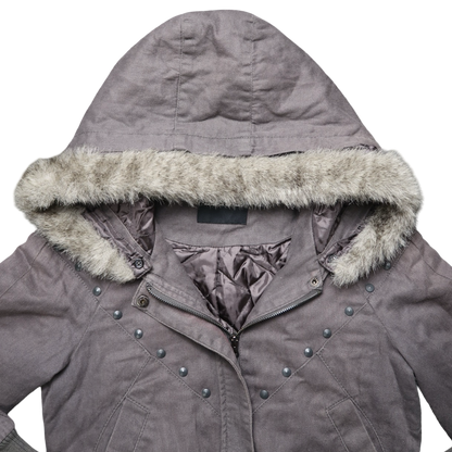 EBASE GREY FUR JACKET - S