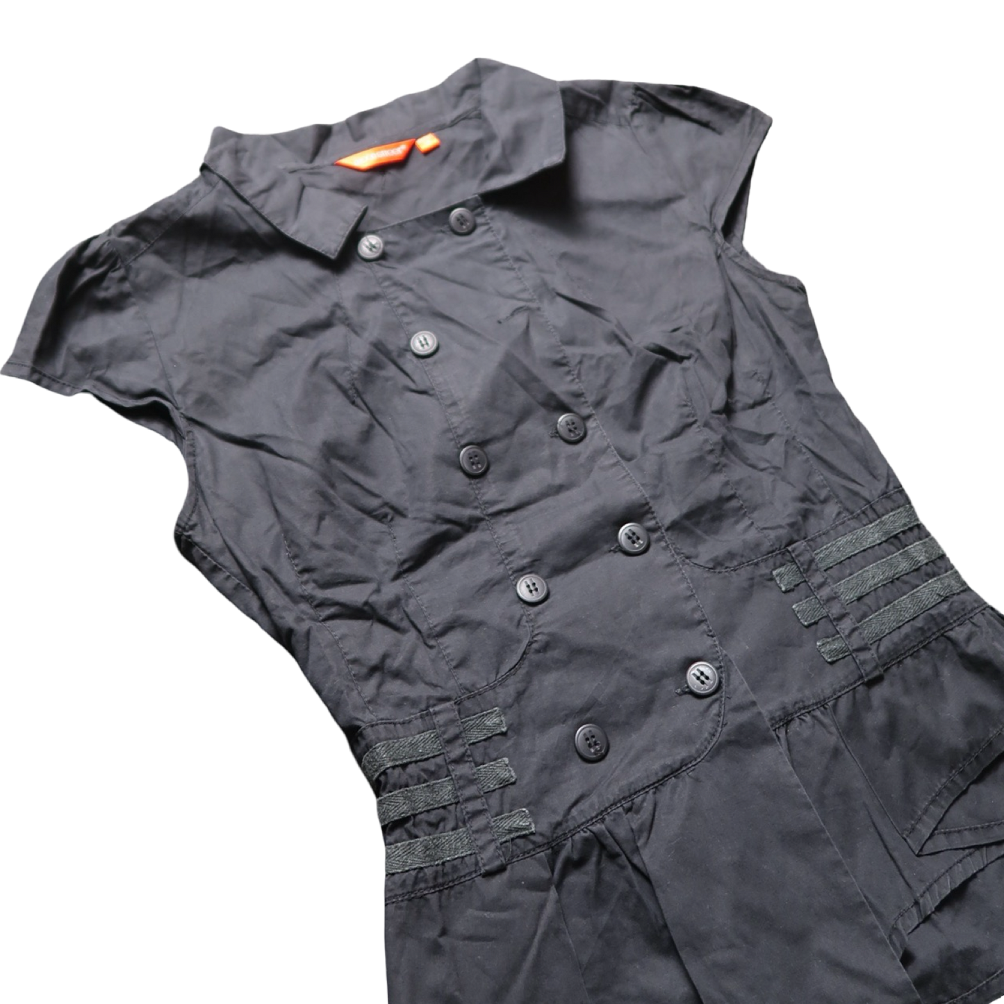 MOON STREET SHORT SLEEVE BUTTON UP - S
