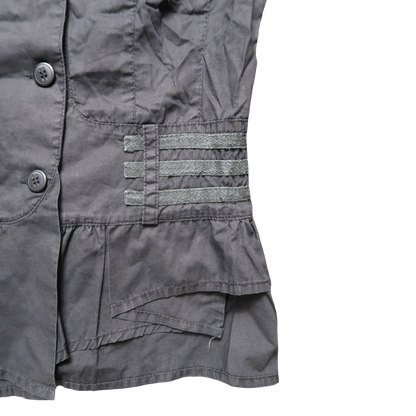 MOON STREET SHORT SLEEVE BUTTON UP - S