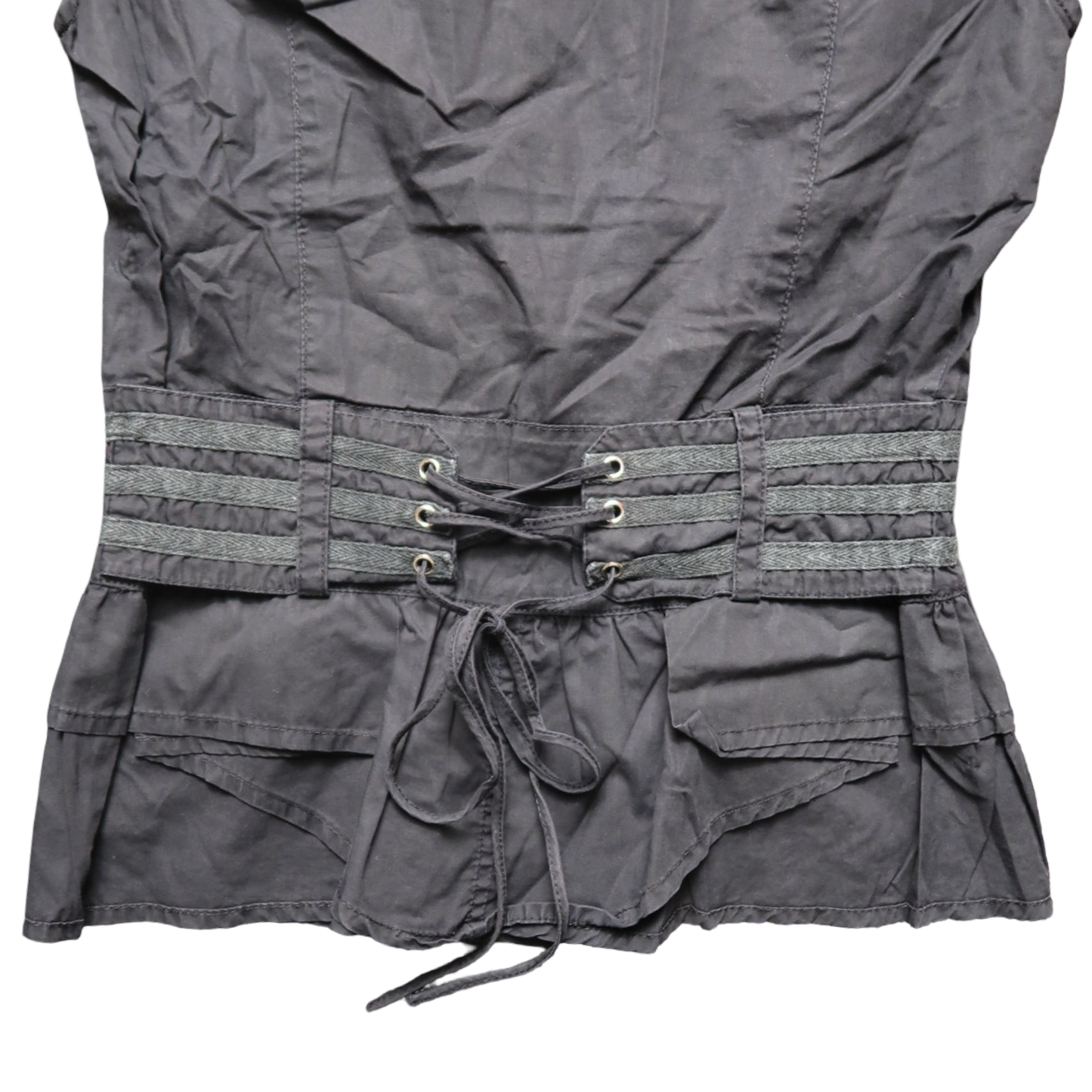 MOON STREET SHORT SLEEVE BUTTON UP - S