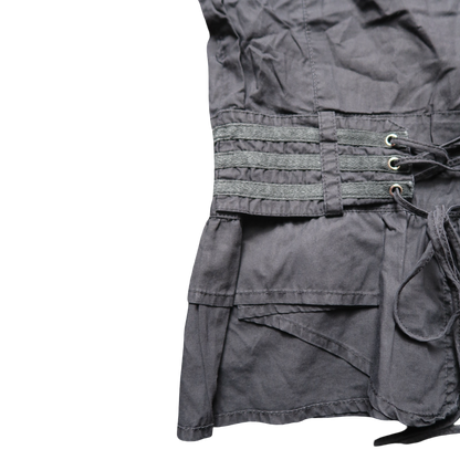 MOON STREET SHORT SLEEVE BUTTON UP - S