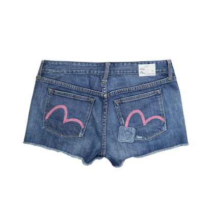 VINTAGE EVISU MINI SHORT - M