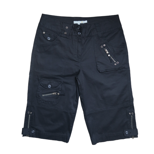 VINTAGE BLACK CAPRI - L