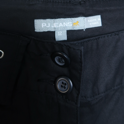 VINTAGE BLACK CAPRI - L