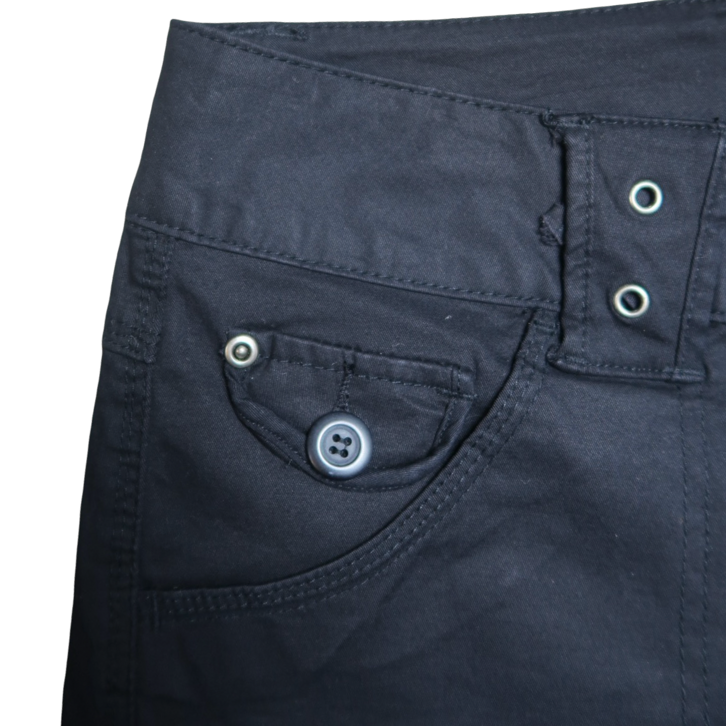 VINTAGE BLACK CAPRI - L