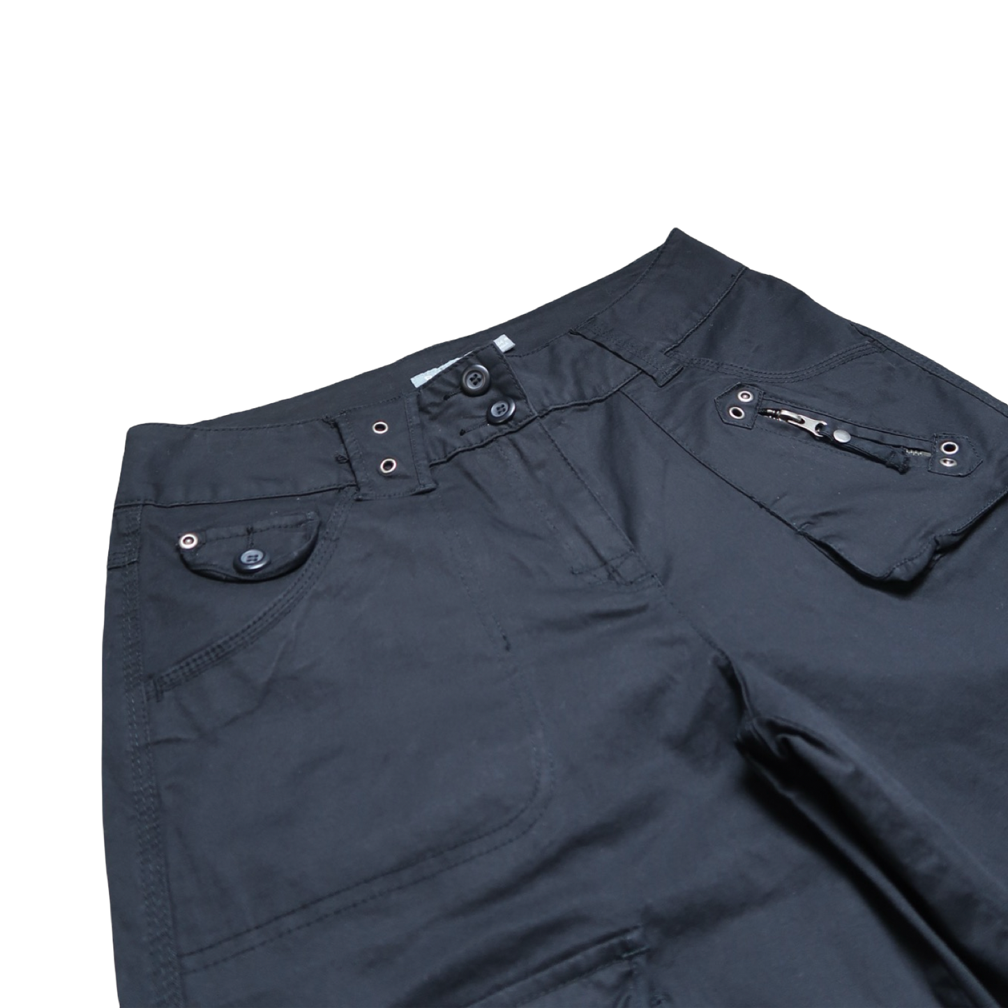 VINTAGE BLACK CAPRI - L