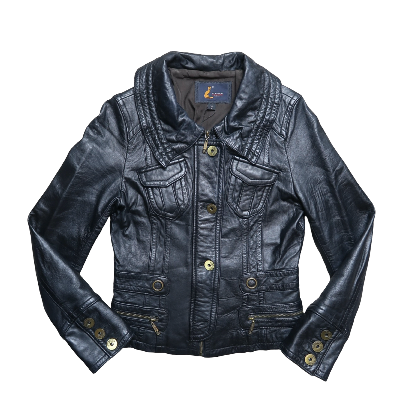 VINTAGE LEATHER JACKET - S