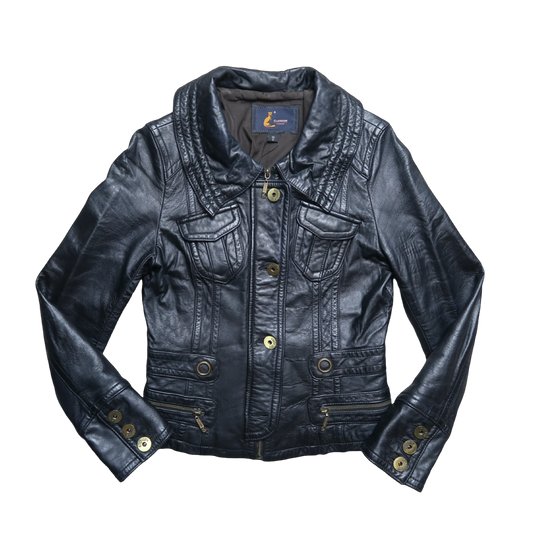 VINTAGE LEATHER JACKET - S